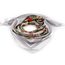 Eșarfă din satin 70x70 cm - Gri neutral (1 Bucată)