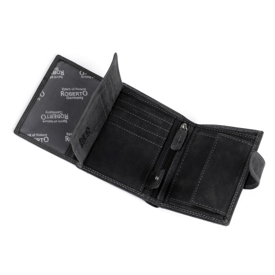 Portofel barbatesc piele 9,5x12 cm - Negru (4 Bucăți) Portofel barbatesc piele 9,5x12 cm - Negru (4 Bucăți)