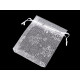 Saculet cadou imprimeu fulgi de nea 9x11 cm - Alb (100 Bucăți) Saculet cadou imprimeu fulgi de nea 9x11 cm - Alb (100 Bucăți)