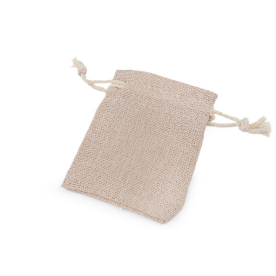 Săculeț de in 7x9 cm - Ecru deschis (1 Bucată) Săculeț de in 7x9 cm - Ecru deschis (1 Bucată)