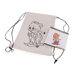 Sac din bumbac copii 27x35 cm - Ecru deschis (4 Bucăți)