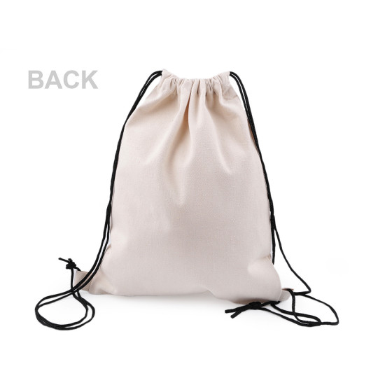 Sac din bumbac copii 27x35 cm - Ecru deschis (4 Bucăți) Sac din bumbac copii 27x35 cm - Ecru deschis (4 Bucăți)