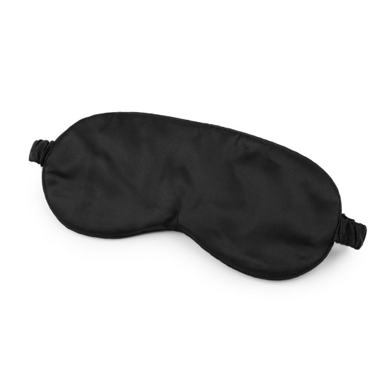 Mască de dormit din satin - Negru (1 Bucată) Mască de dormit din satin - Negru (1 Bucată)