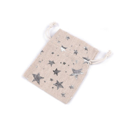 Saculet de in cadou  10x13 cm in - Ecru (1 Bucată)