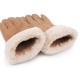 Mănuși de damă cu blană, tactile - Gri neutral (1 Pereche) Mănuși de damă cu blană, tactile - Gri neutral (1 Pereche)