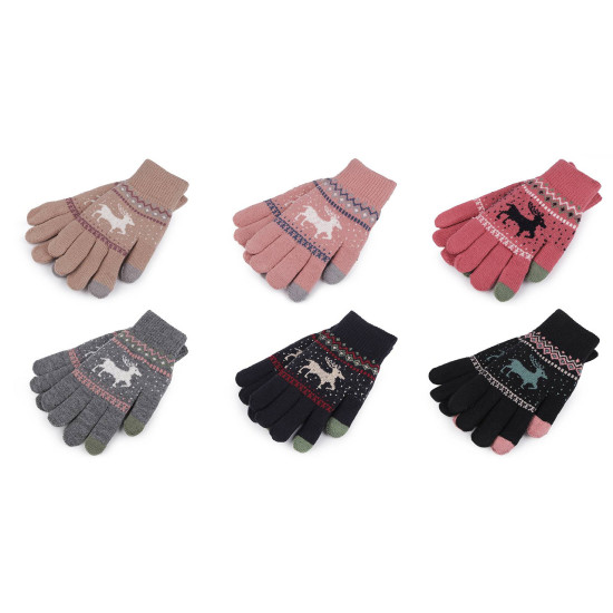 Mănuși tricotate, unisex - Roz (1 Pereche) Mănuși tricotate, unisex - Roz (1 Pereche)
