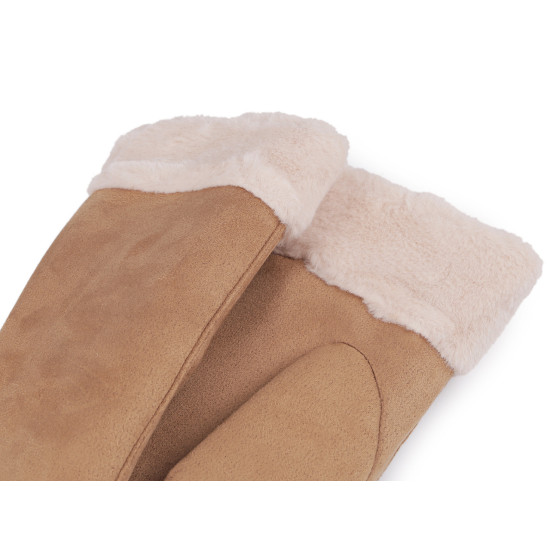Mănuși de iarnă pentru femei - Bej camel (12 Perechi) Mănuși de iarnă pentru femei - Bej camel (12 Perechi)