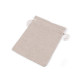 Saculet din in 14x19 cm - Ecru (1 Bucată) Saculet din in 14x19 cm - Ecru (1 Bucată)