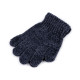 Mănuși chenille pentru copii - Albastru închis (1 Pereche)