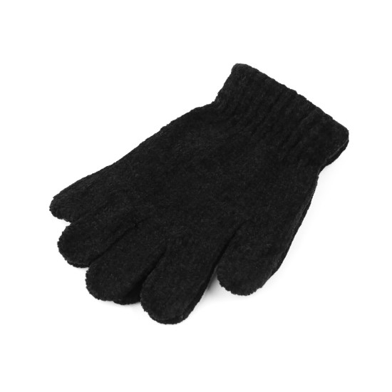 Mănuși chenille pentru copii - Albastru închis (1 Pereche)
