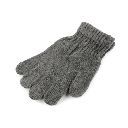 Mănuși chenille pentru copii - Gri neutral (1 Pereche)