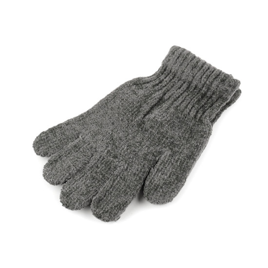 Mănuși chenille pentru copii - Albastru închis (1 Pereche)