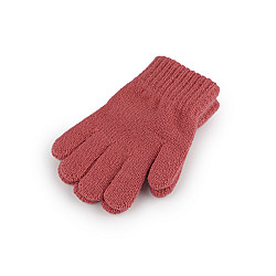 Mănuși tricotate pentru copii - Roșu coral deschis (1 Pereche)