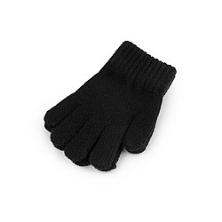 Mănuși tricotate pentru copii - Negru (1 Pereche)