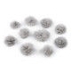 Aplicatie pompon din blană ø3 cm - Gri neutral (100 Bucăți) Aplicatie pompon din blană ø3 cm - Gri neutral (100 Bucăți)