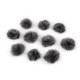 Aplicatie pompon din blană ø3 cm - Gri neutral (100 Bucăți) Aplicatie pompon din blană ø3 cm - Gri neutral (100 Bucăți)