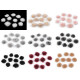 Aplicatie pompon din blană ø3 cm - Gri neutral (100 Bucăți) Aplicatie pompon din blană ø3 cm - Gri neutral (100 Bucăți)