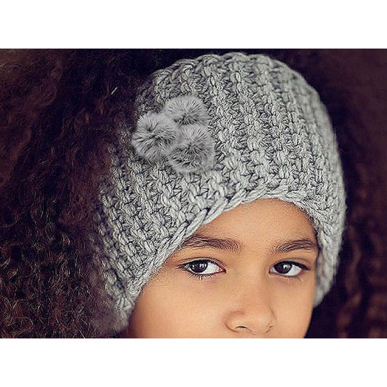 Aplicatie pompon din blană ø3 cm - Gri neutral (100 Bucăți) Aplicatie pompon din blană ø3 cm - Gri neutral (100 Bucăți)