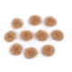 Aplicatie pompon din blană ø3 cm - Gri neutral (100 Bucăți) Aplicatie pompon din blană ø3 cm - Gri neutral (100 Bucăți)