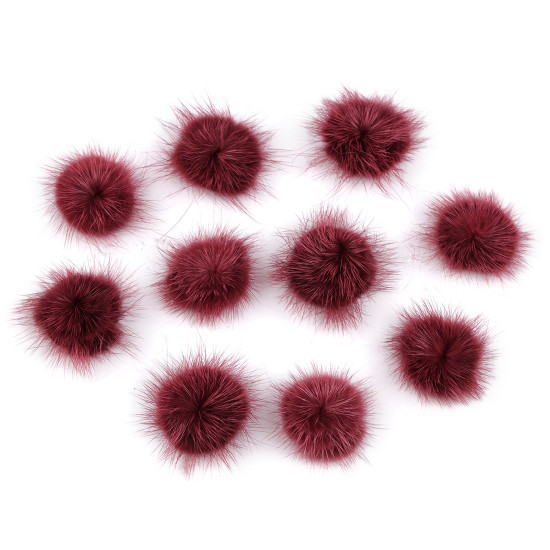 Aplicatie pompon din blană ø3 cm - Gri neutral (100 Bucăți) Aplicatie pompon din blană ø3 cm - Gri neutral (100 Bucăți)
