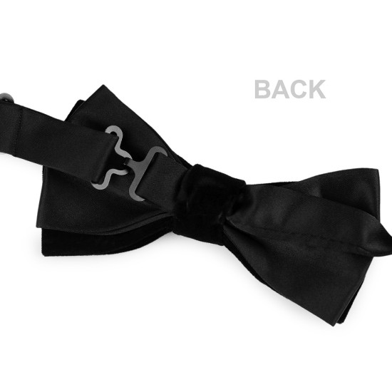 Papion din catifea - Negru (3 Bucăți) Papion din catifea - Negru (3 Bucăți)