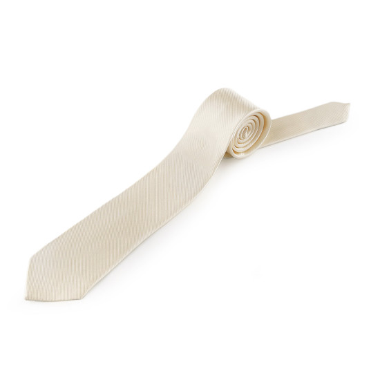 Cravată din microfibră - Crem foarte deschis (1 Bucată) Cravată din microfibră - Crem foarte deschis (1 Bucată)