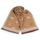 Eșarfă tip cașmir cu franjuri, flori 65x190 cm - Bej camel (3 Bucăți) Eșarfă tip cașmir cu franjuri, flori 65x190 cm - Bej camel (3 Bucăți)
