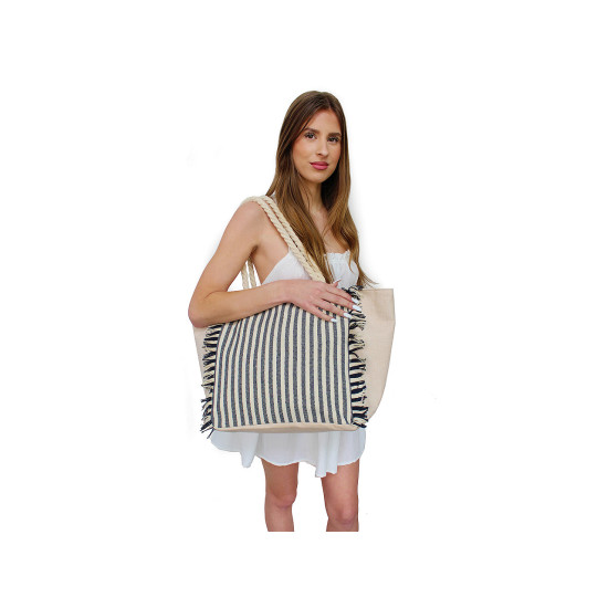 Geanta de vara/plaja cu dungi 33x52 cm - Roșu (3 Bucăți) Geanta de vara/plaja cu dungi 33x52 cm - Roșu (3 Bucăți)