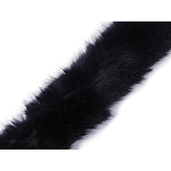 Blană sintetică decorativă, lățime 9 cm - Albastru închis (1 Metru) Blană sintetică decorativă, lățime 9 cm - Albastru închis (1 Metru)