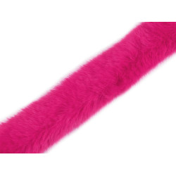 Blană sintetică decorativă, lățime 3 cm - Roz (1 Metru)