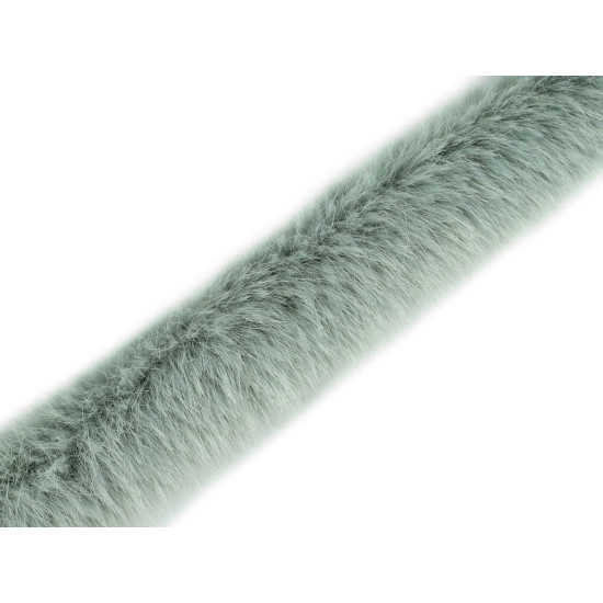 Blană sintetică decorativă, lățime 3 cm - Verde salvie deschis (5 Metri) Blană sintetică decorativă, lățime 3 cm - Verde salvie deschis (5 Metri)
