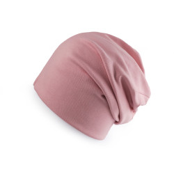 Caciula din bumbac  / fular unisex - Roz pudrat (1 Bucată)