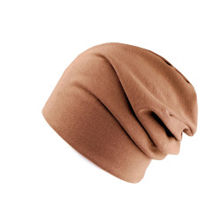 Caciula din bumbac  / fular unisex - Maro deschis (1 Bucată)