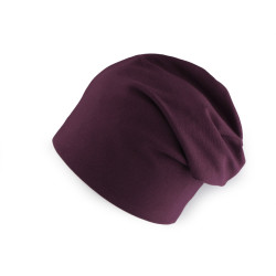 Caciula din bumbac  / fular unisex - Mov închis (1 Bucată)