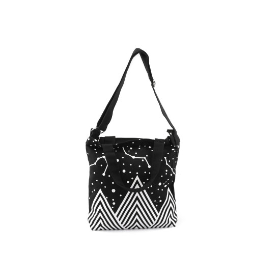 Geanta textila bumbac / crossbody 33x32 cm - Negru (4 Bucăți) Geanta textila bumbac / crossbody 33x32 cm - Negru (4 Bucăți)