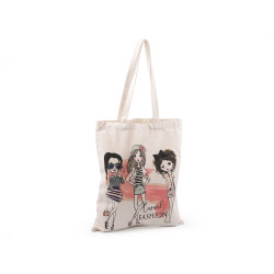 Geanta textila bumbac 37x44 cm - Ecru deschis (1 Bucată)
