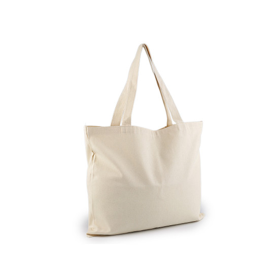 Geanta textila din bumbac decorabila 47x38 cm - Alb natural (3 Bucăți) Geanta textila din bumbac decorabila 47x38 cm - Alb natural (3 Bucăți)