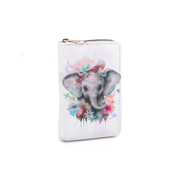 Portofel dama / fata elefant 10x15,5 cm - Gri deschis (1 Bucată)
