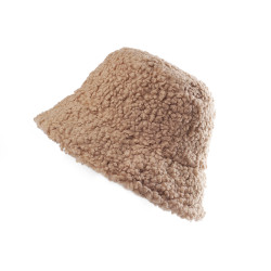 Pălărie teddy cu două fețe - Bej (1 Bucată)