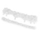Set jartiere de nunta din dantela cu perle - Alb (1 Set) Set jartiere de nunta din dantela cu perle - Alb (1 Set)