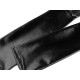 Mănuși lungi de ocazie imitație latex - Negru (1 Pereche)