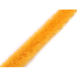 Blana sintetica 1,5 cm - Galben muștar (1 Metru)