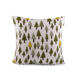 Fata de perna de bumbac 45x45cm - Verde (1 Bucată)