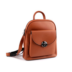 Rucsac/geanta de dama 2 in 1 27x32 cm - Maro coniac (1 Bucată)