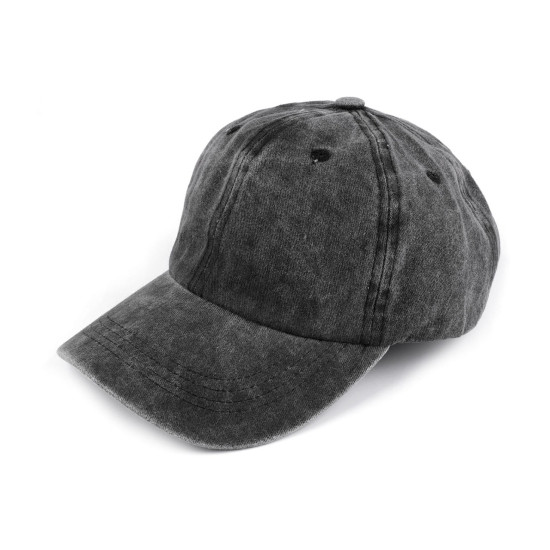 Șapcă din bumbac unisex - Gri închis (1 Bucată) Șapcă din bumbac unisex - Gri închis (1 Bucată)