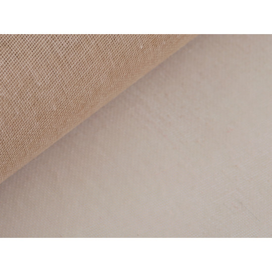 Tulle din bumbac latime 50 cm - Ecru deschis (1 Metru) Tulle din bumbac latime 50 cm - Ecru deschis (1 Metru)