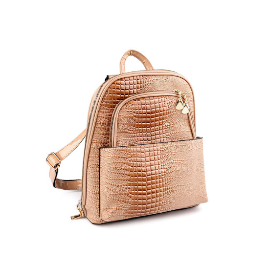 Rucsac/geanta de dama 2 in 1 27x31 cm - Bej deschis (1 Bucată) Rucsac/geanta de dama 2 in 1 27x31 cm - Bej deschis (1 Bucată)