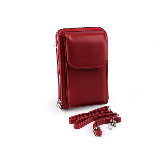 Portofel crossbody cu buzunar pentru telefon mobil 11x18cm - Roz vintage (5 Bucăți) Portofel crossbody cu buzunar pentru telefon mobil 11x18cm - Roz vintage (5 Bucăți)