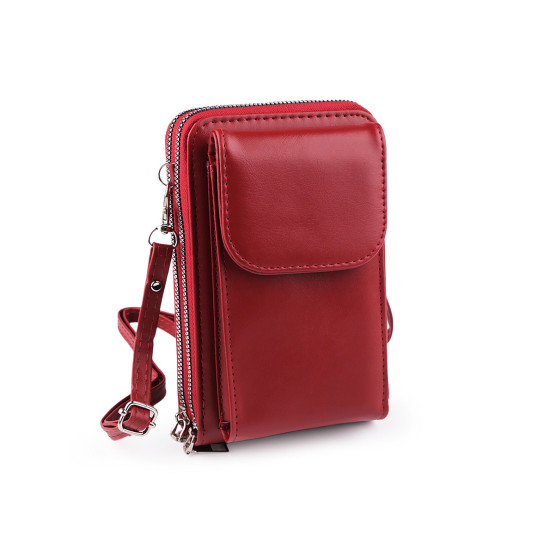 Portofel crossbody cu buzunar pentru telefon mobil 11x18cm - Roz vintage (5 Bucăți) Portofel crossbody cu buzunar pentru telefon mobil 11x18cm - Roz vintage (5 Bucăți)