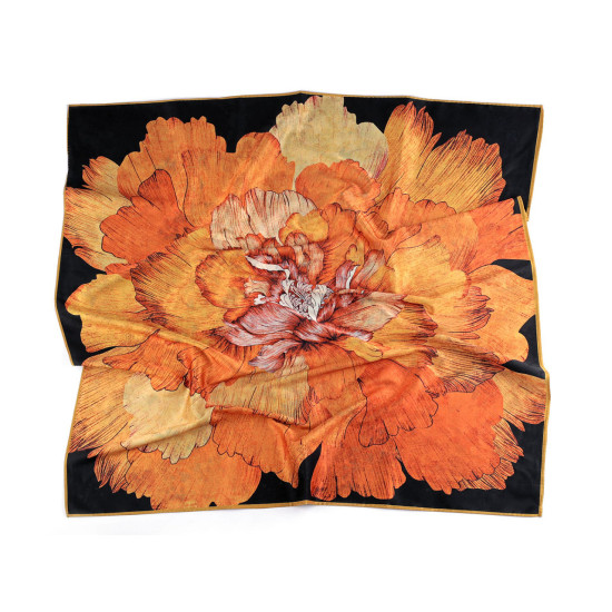 Eșarfă din satin 70x70 cm - Cadmium orange (1 Bucată) Eșarfă din satin 70x70 cm - Cadmium orange (1 Bucată)